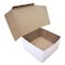 Sct White One-Piece Non-Window Bakery Boxes, Standard, 10 x 10 x 5, White/Kraft, Paper, 100PK 1576 - alternate 4